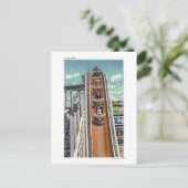 ターンに飛んでいるカップル ポストカード (スタンド正面)