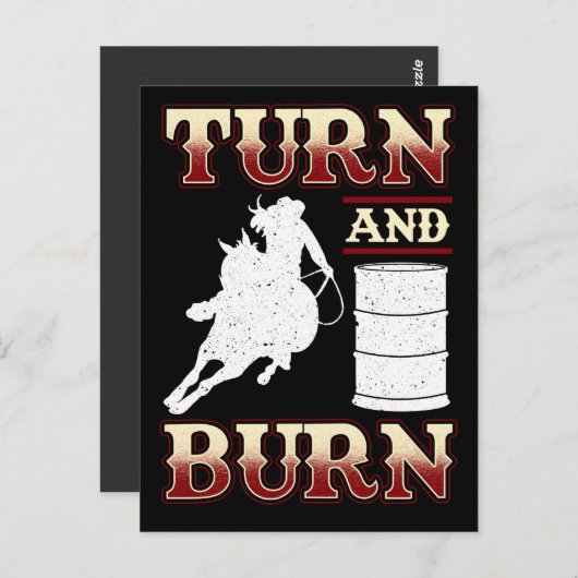 ターンアンドバーンバレルレース ポストカード (正面/裏面)