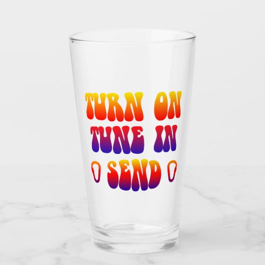 ターンオン・チューンイン・センド タンブラーグラス (正面)