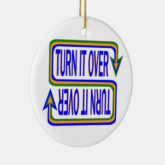 ターンオーバー感動的ことわざ引用文 セラミックオーナメント (右)