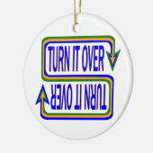 ターンオーバー感動的ことわざ引用文 セラミックオーナメント (左)