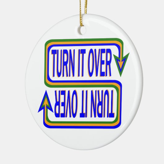 ターンオーバー感動的ことわざ引用文 セラミックオーナメント (左)