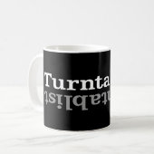 ターンタʇブɐリスɹトUN⊥ コーヒーマグカップ (正面左)