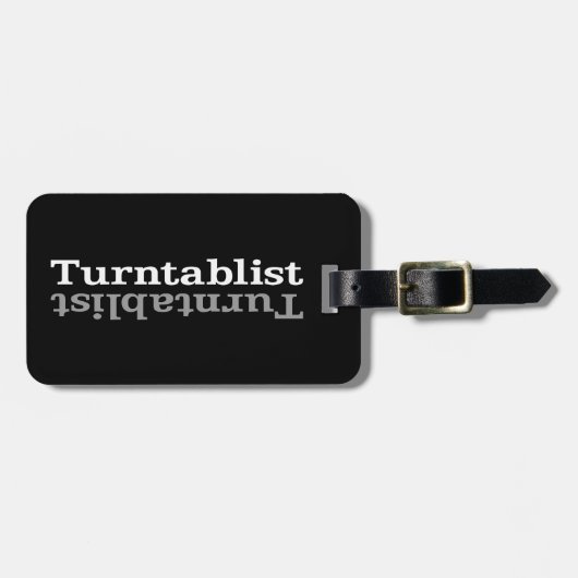 ターンタʇブɐリスɹトUN⊥ ラゲッジタグ (正面横)