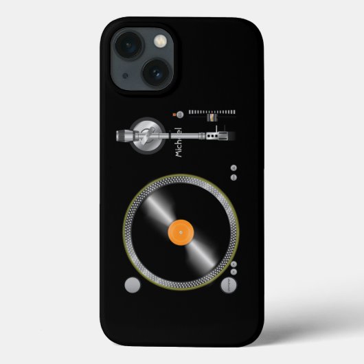 ターンテーブルのビニールの古い学校 Case-Mate iPhoneケース (裏面)