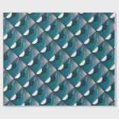 ターンテーブルのレコードのアルバム音楽 ラッピングペーパー (フラット)