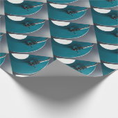 ターンテーブルのレコードのアルバム音楽 ラッピングペーパー (角)