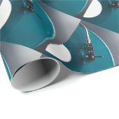 ターンテーブルのレコードのアルバム音楽 ラッピングペーパー (ロールコーナー)