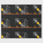 ターンテーブルの光沢のある包装紙 ラッピングペーパー (フラット)