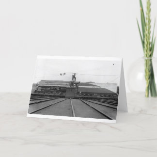 ターンテーブルの南鉄道の蒸気機関車 カード