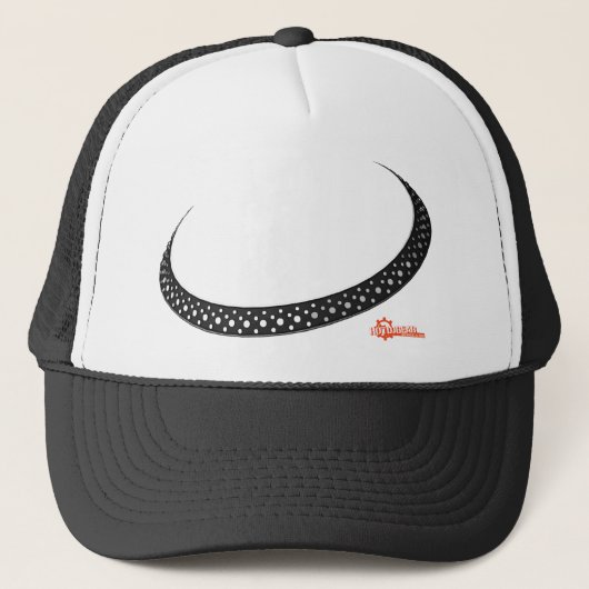 ターンテーブルの大皿- DJ Djingのディスクジョッキー音楽 キャップ (正面)