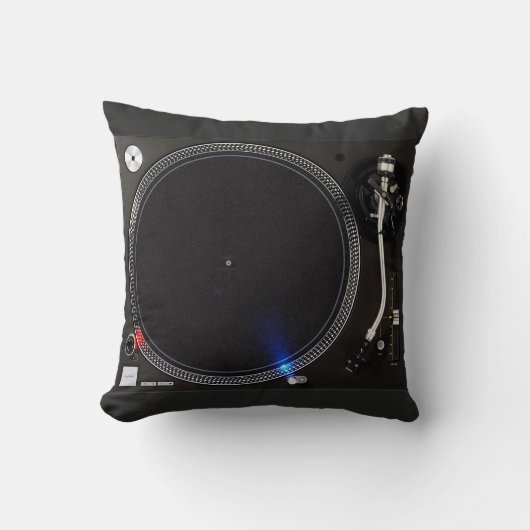 ターンテーブルの枕 クッション (正面)