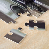 ターンテーブルの記録的なビニール音楽音のレトロのヴィンテージ ジグソーパズル (側面)