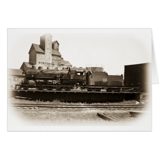 ターンテーブルのManitowocのSooライン機関車 (正面横)