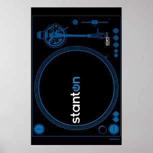 ターンテーブルポスターStanton - DJのディスクジョッキーのビニール ポスター