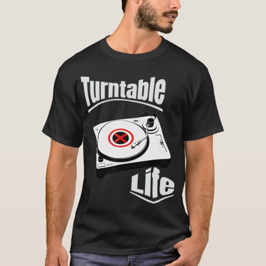 ターンテーブルライフDjティー Tシャツ (正面)