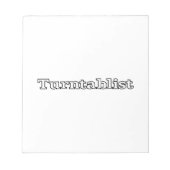 ターンテーブルリスト ノートパッド (正面)