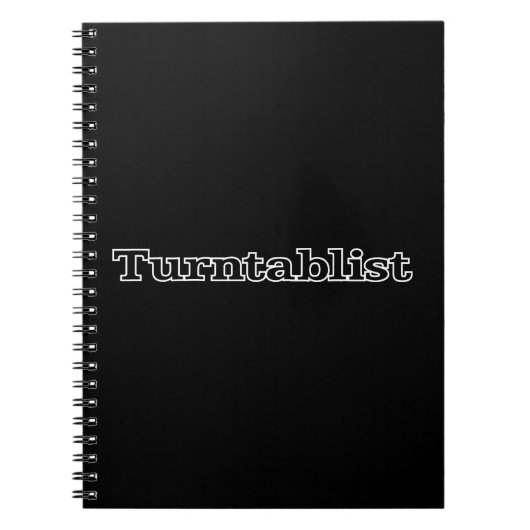 ターンテーブルリスト ノートブック (正面)