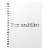ターンテーブルリスト ノートブック (正面)
