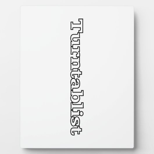 ターンテーブルリスト フォトプラーク (正面)