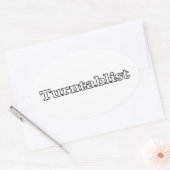 ターンテーブルリスト 楕円形シール (封筒)