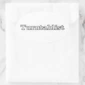 ターンテーブルリスト 楕円形シール (バッグ)