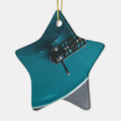 ターンテーブルレコード音楽 セラミックオーナメント (左)