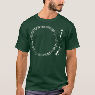 ターンテーブルレトロ音楽ヴィンテージオーディオレコードP Tシャツ