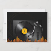 ターンテーブル招待状 招待状 (正面)