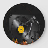 ターンテーブル時計 ラージ壁時計 (正面)