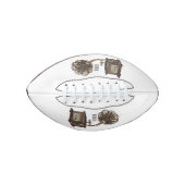 ターンテーブル漫画イラストレーション アメリカンフットボール (正面)