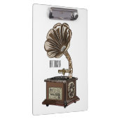 ターンテーブル漫画イラストレーション クリップボード (右)