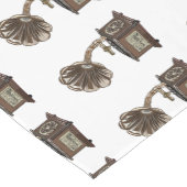 ターンテーブル漫画イラストレーション ショートテーブルランナー (コーナー)