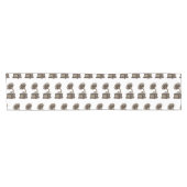 ターンテーブル漫画イラストレーション ショートテーブルランナー (横)