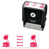 ターンテーブル漫画イラストレーション セルフインキングスタンプ (インサイチュ)