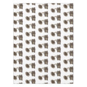 ターンテーブル漫画イラストレーション テーブルクロス (正面)