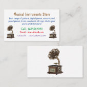 ターンテーブル漫画イラストレーション 名刺 (正面/裏面)