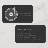 ターンテーブル用ビニールレコードプレーヤ 名刺 (正面/裏面)