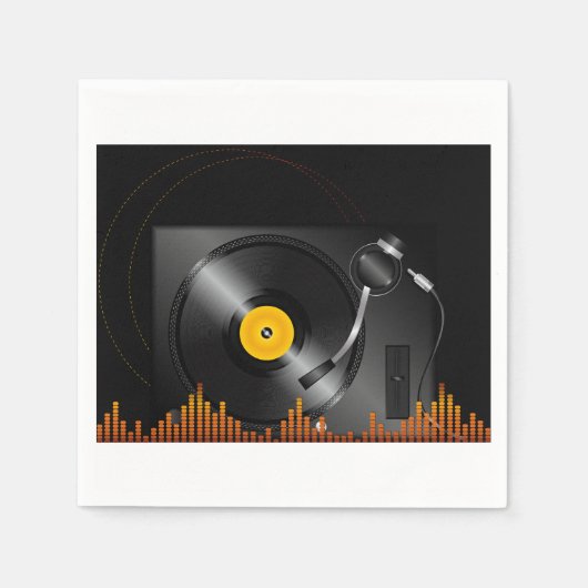 ターンテーブル紙ナプキンス スタンダードカクテルナプキン (正面)