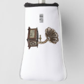 ターンテーブル カートゥーン イラスト ゴルフヘッドカバー (回転90)