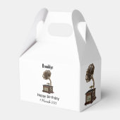 ターンテーブル カートゥーン イラスト フェイバーボックス (裏面サイド)