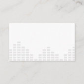 ターンテーブル |ビニール |イコライザ音楽ノート 名刺 (裏面)