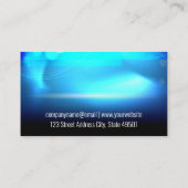 ターンテーブル | ブルーアンビエンスバックグラウンド 名刺 (裏面)