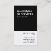 ターンテーブル 名刺 (裏面)