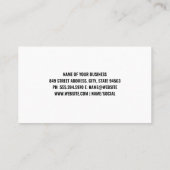 ターンテーブル | DJ | 虹色の | 楽譜 名刺 (裏面)