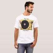 ターンテーブル"T " Tシャツ (正面フル)