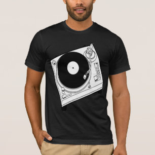 ターンテーブルDjはティーにのせます Tシャツ