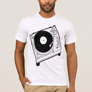 ターンテーブルDjはティーにのせます Tシャツ