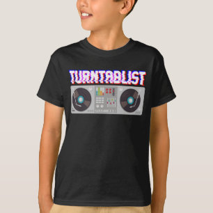 ターンテーブルDJ Music ProducerテクノTurntablist Tシャツ