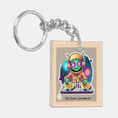 「ターンテーブルExvasanza」 キーホルダー (正面左)